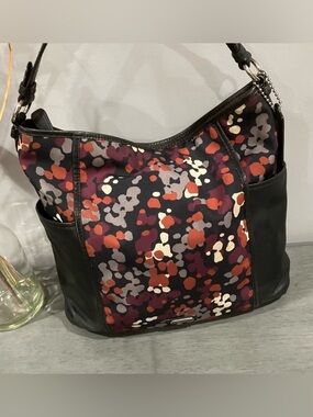 Coach Park Splatter Print Hobo Shoulder Bag